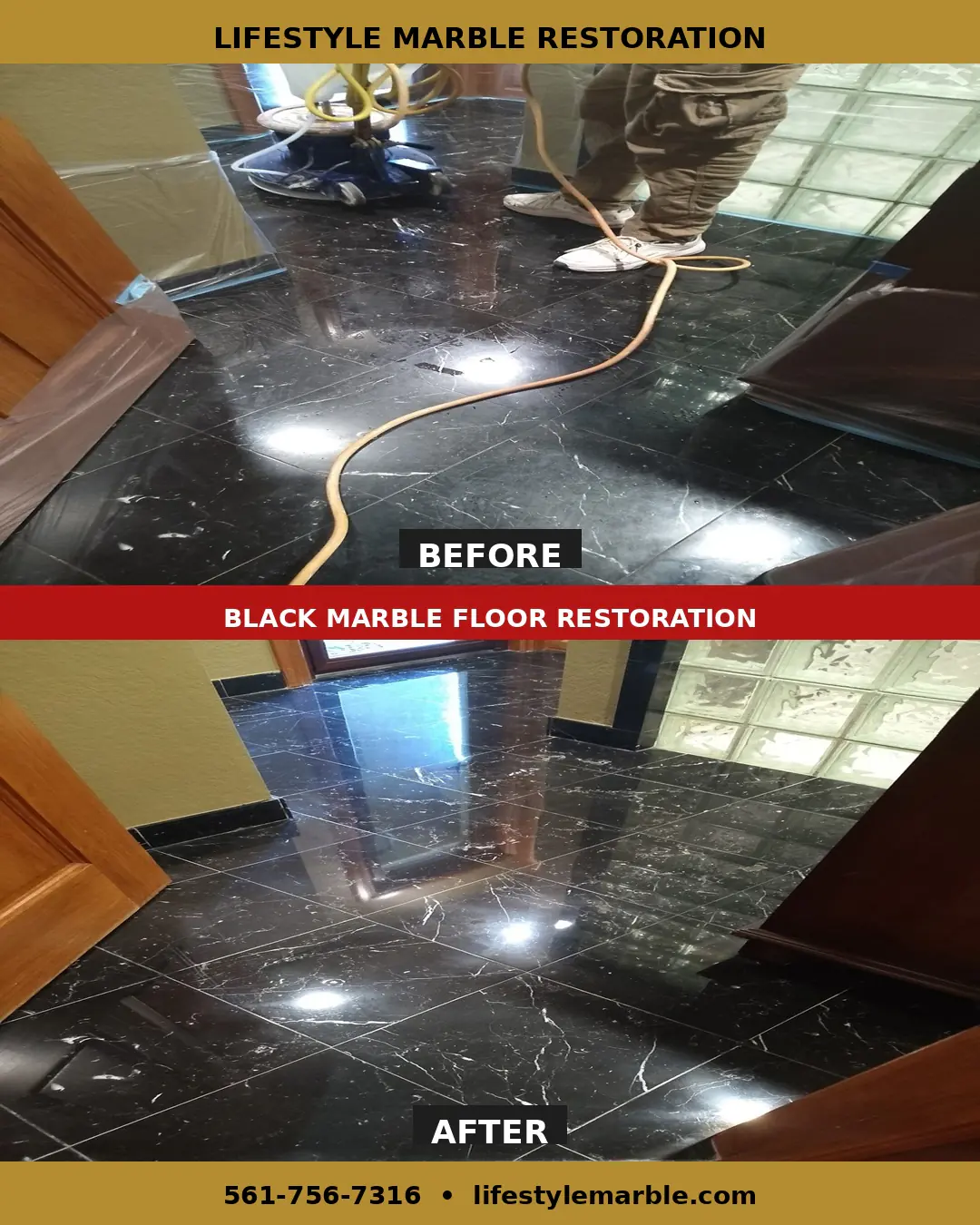 Black Marble Polishing Palm Beach