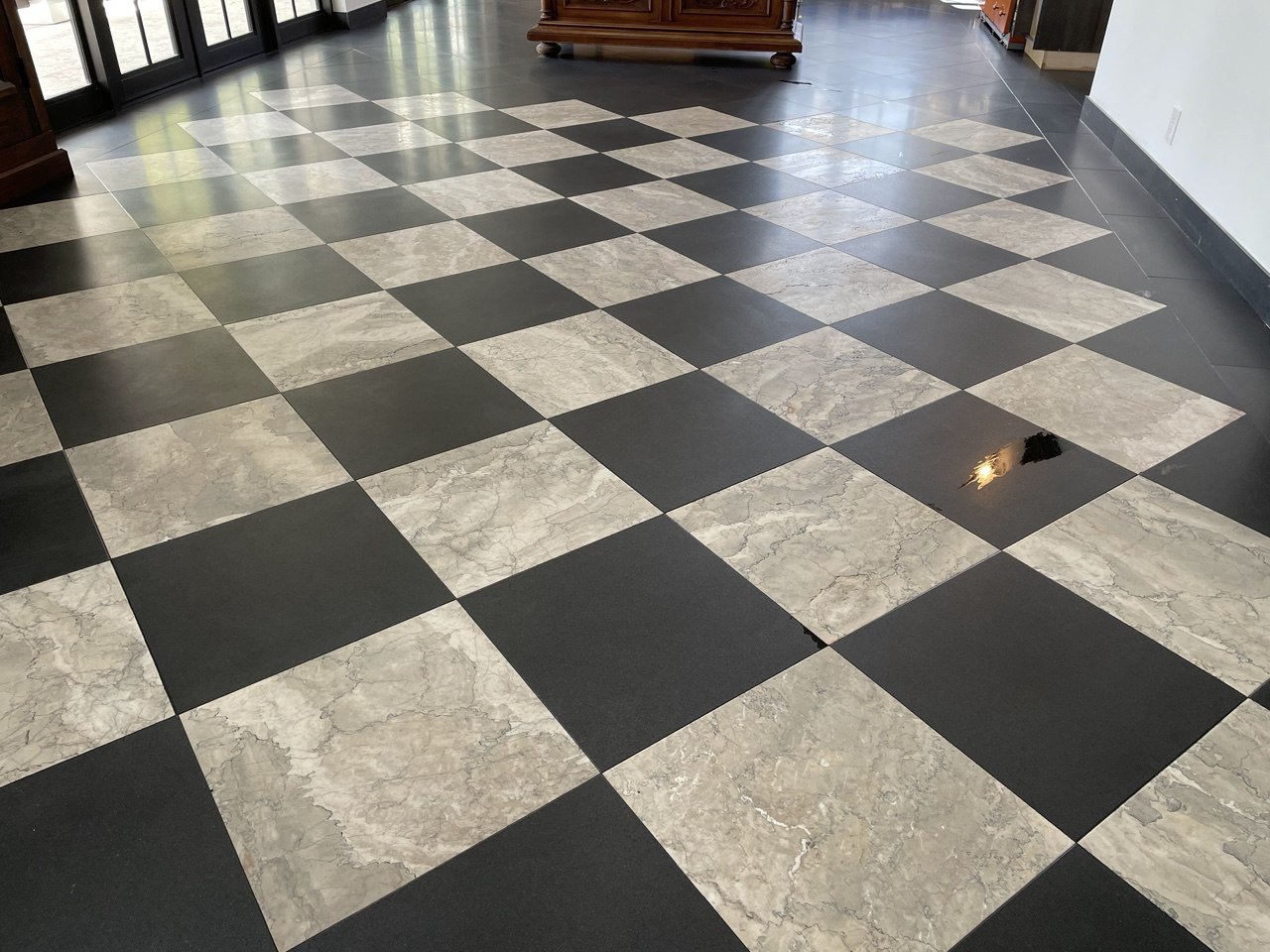 Marble countertop cleaning and sealing before and after Palm Beach County