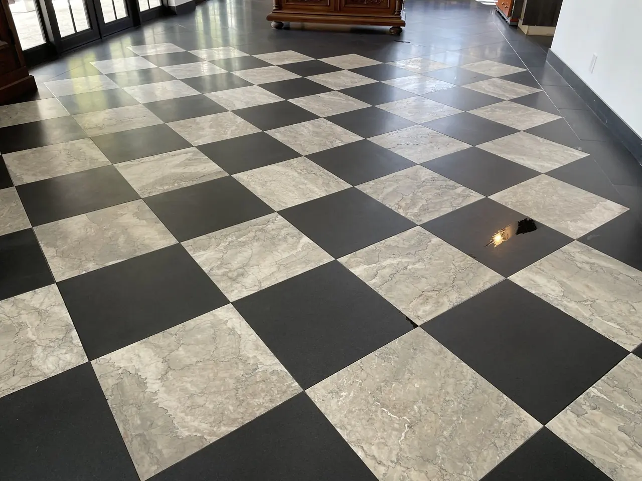 Marble countertop cleaning and sealing before and after Palm Beach County