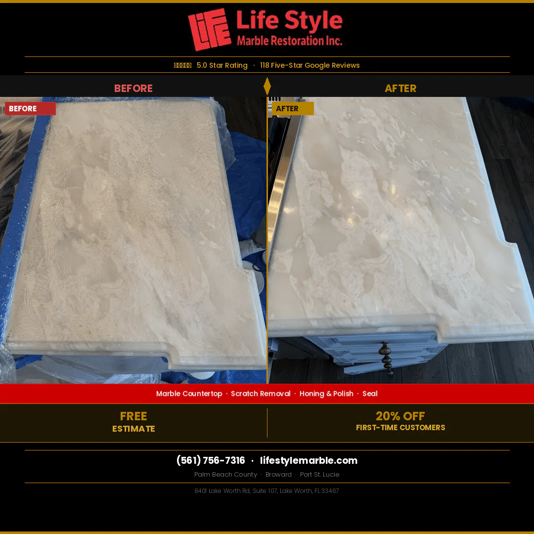 Marble Countertop Scratch Repair