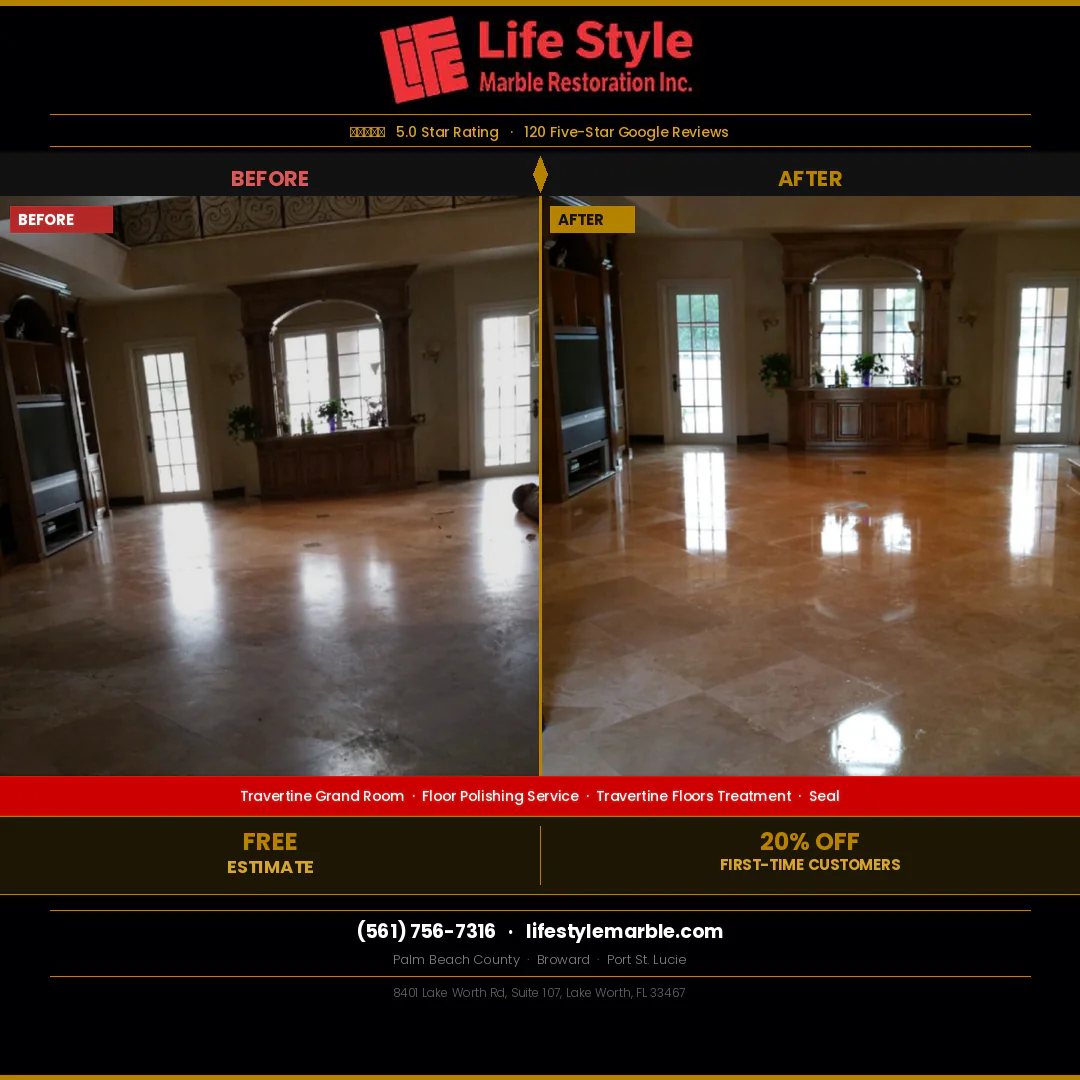 Travertine Grand Room