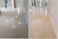 Stone restoration before and after, Palm Beach County