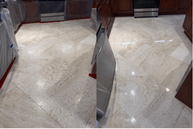 Stone restoration before and after, Palm Beach County