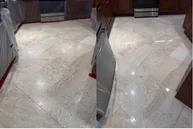 Stone restoration before and after, Palm Beach County