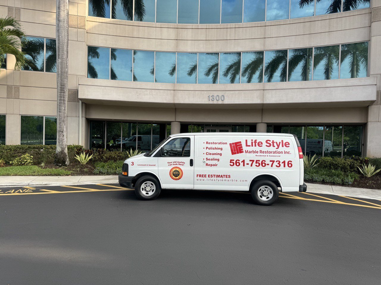 Lifestyle Marble Restoration team at work